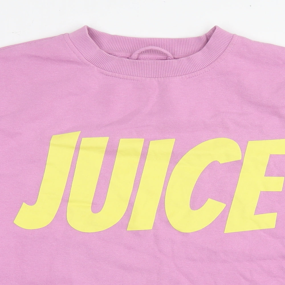 Sinsay Womens Pink Cotton Pullover Sweatshirt Size M Pullover - Juice