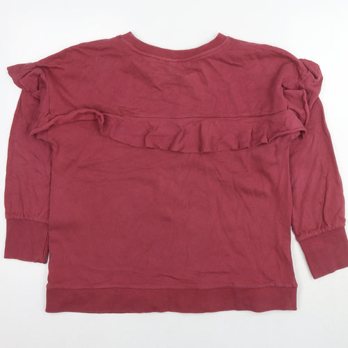 And/Or Womens Red Cotton Pullover Sweatshirt Size 12 Pullover