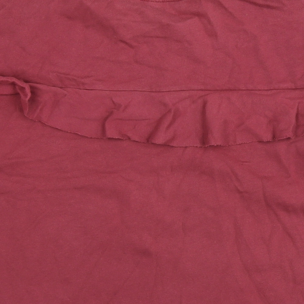 And/Or Womens Red Cotton Pullover Sweatshirt Size 12 Pullover