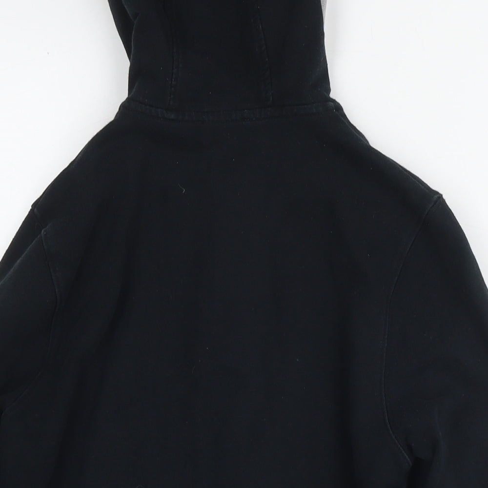 Boss Womens Black Cotton Full Zip Hoodie Size 12 Zip - Logo
