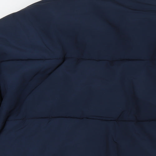 Urban Outfitters Womens Blue Puffer Jacket Coat Size S Zip