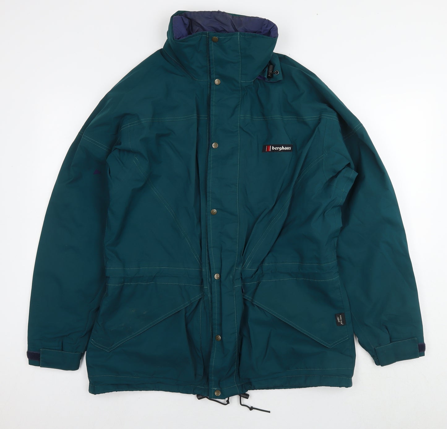 Berghaus Womens Green Parka Coat Size 12 Zip - Vintage