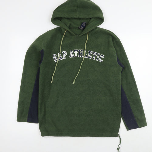 Gap Mens Green Polyester Pullover Hoodie Size XS - Logo