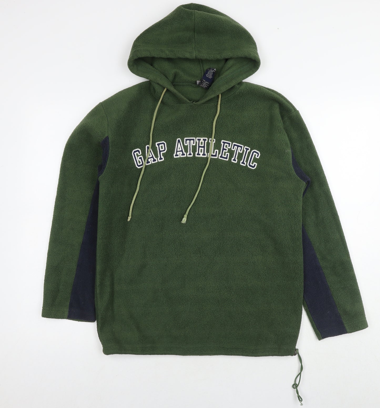 Gap Mens Green Polyester Pullover Hoodie Size XS - Logo