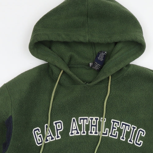 Gap Mens Green Polyester Pullover Hoodie Size XS - Logo