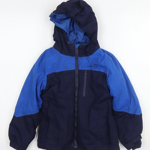 Peter Storm Boys Blue Jacket Size 5-6 Years Zip - Detachable Fleece