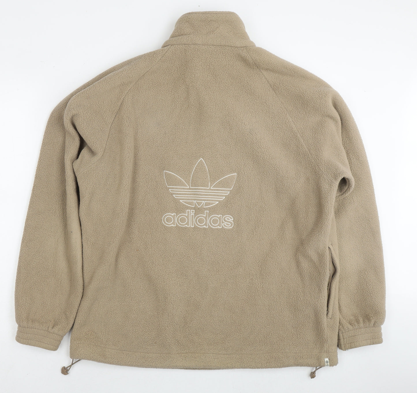 adidas Womens Brown Polyester Pullover Sweatshirt Size L Pullover - Logo