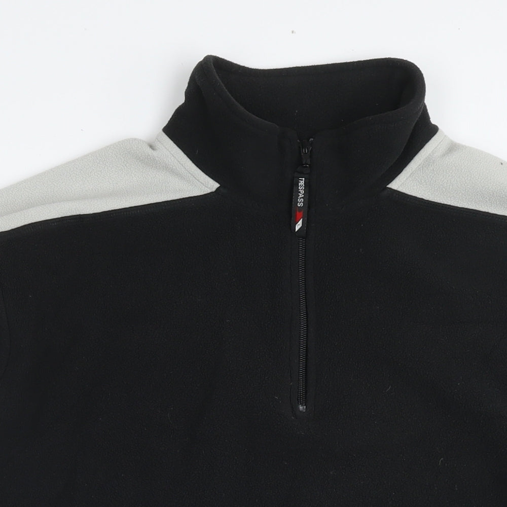 Trespass Mens Black Polyester Pullover Sweatshirt Size L