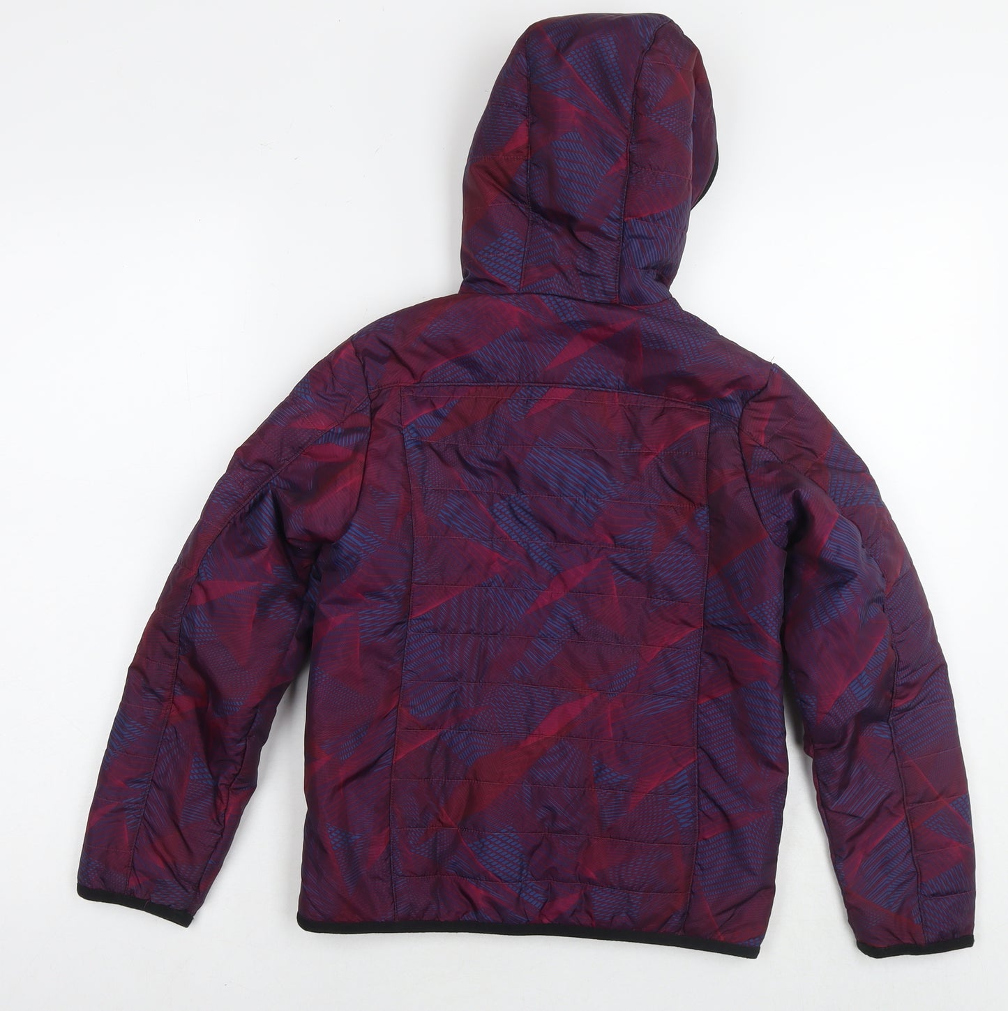 Quechua Girls Purple Geometric Jacket Size 8-9 Years Zip