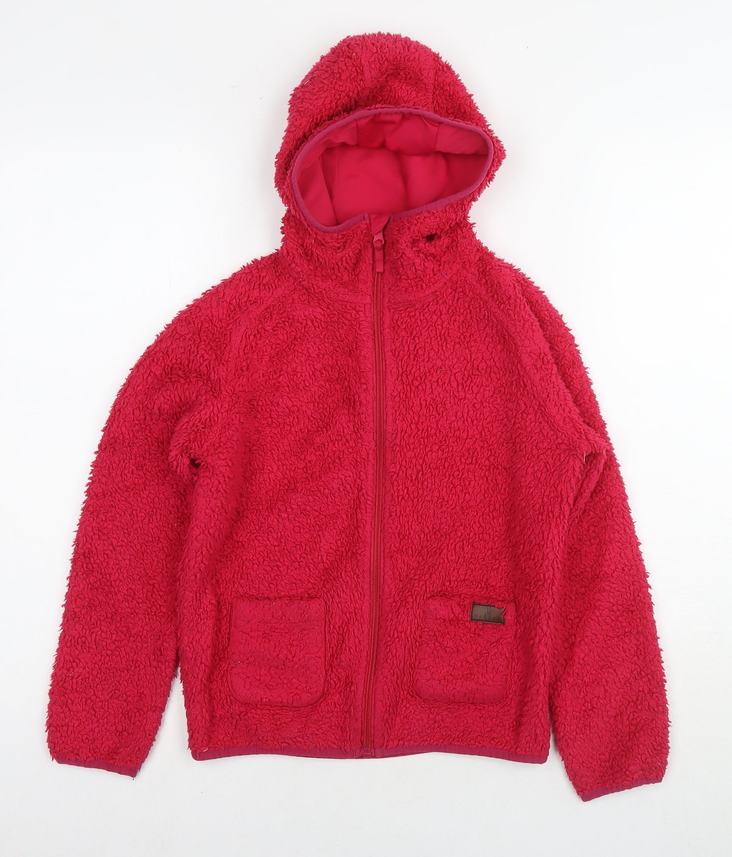 Hi Gear Girls Pink Jacket Size 9-10 Years Zip - Teddy Fleece