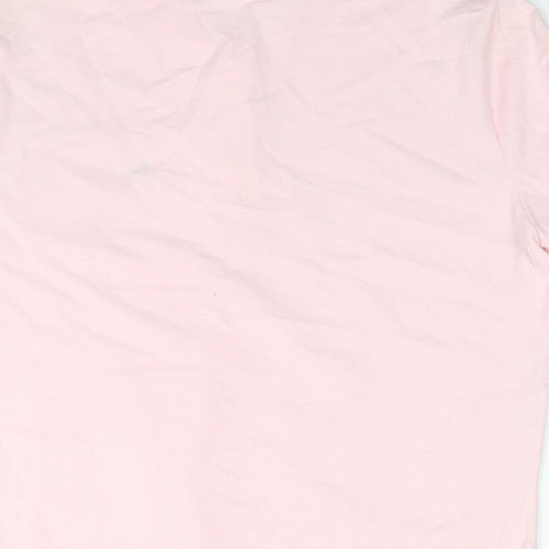 Lacoste Womens Pink Cotton Basic Polo Size 16 Collared
