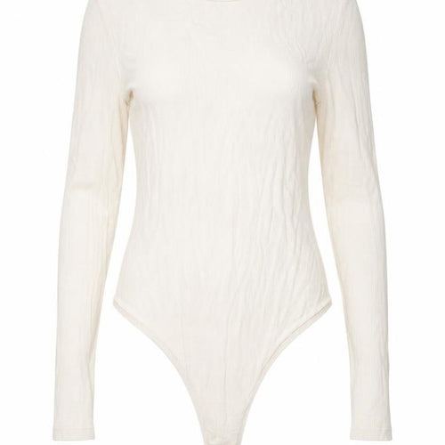American Apparel Womens Beige Viscose Bodysuit One-Piece Size L Snap