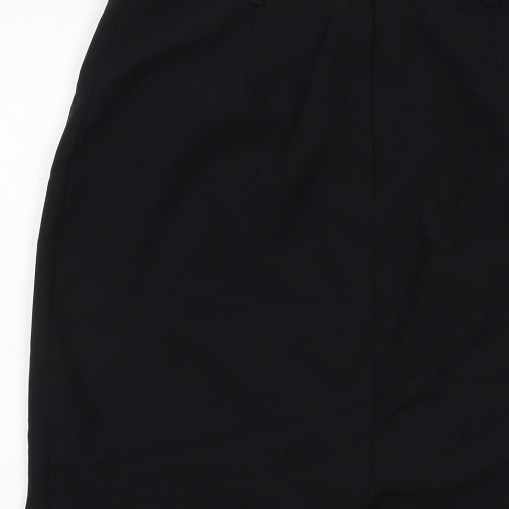 ASOS Womens Black Polyester Straight & Pencil Skirt Size 10 Zip