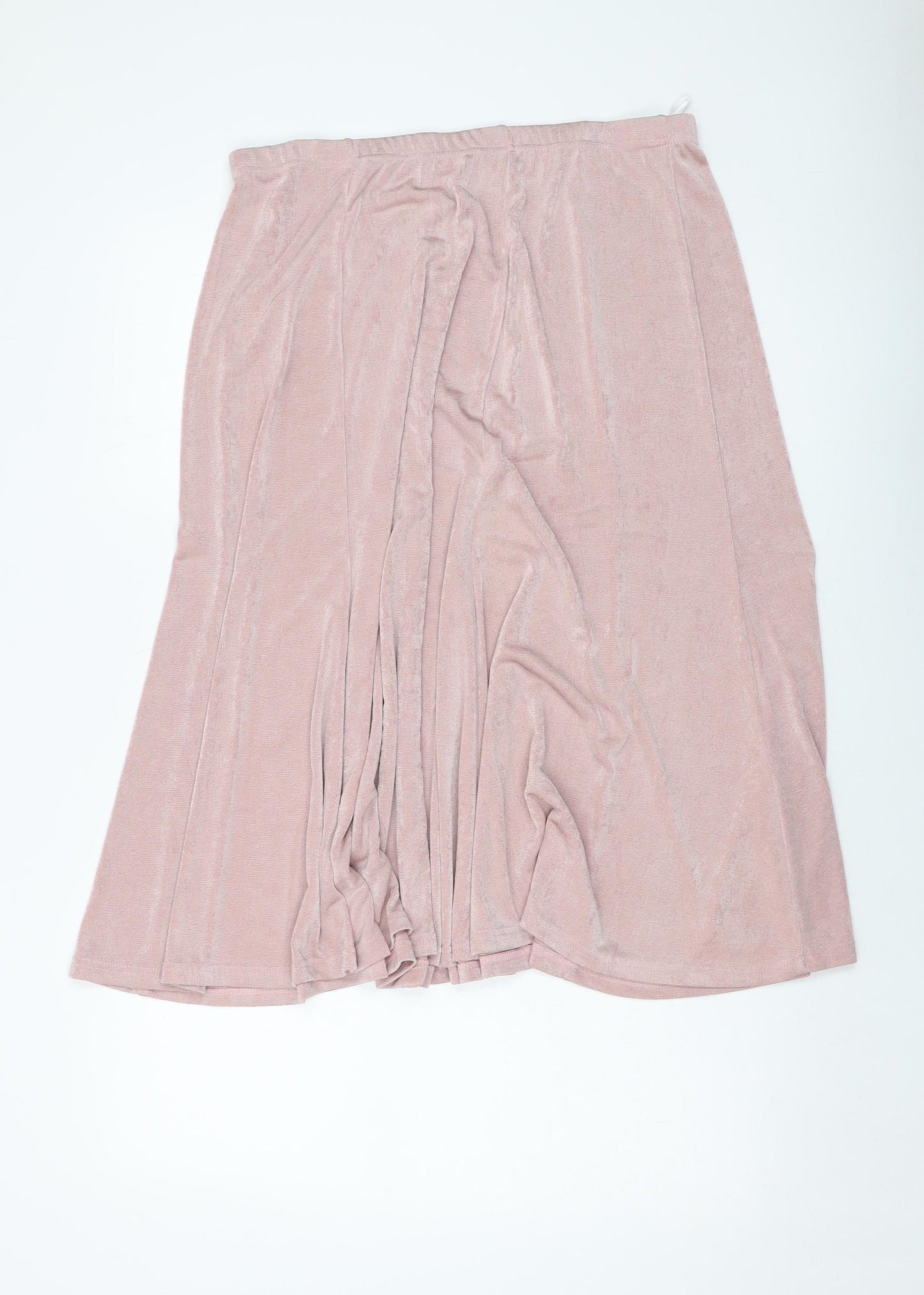 Julipa Womens Pink Polyester A-Line Skirt Size 16