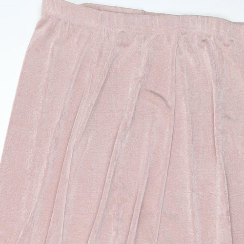 Julipa Womens Pink Polyester A-Line Skirt Size 16