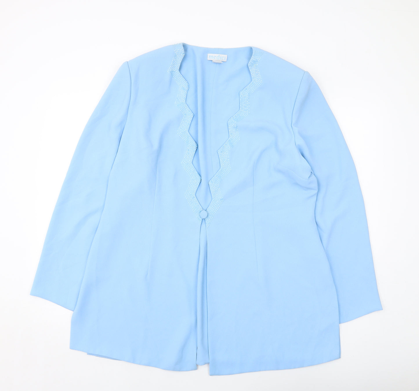Medici Womens Black Jacket Size 20 Button