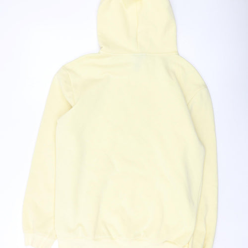 SpongeBob Mens Yellow Cotton Pullover Hoodie Size S