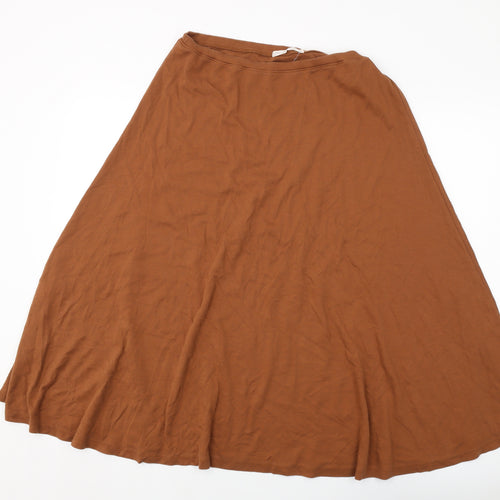 Peruvian Connection Womens Brown Cotton A-Line Skirt Size XL