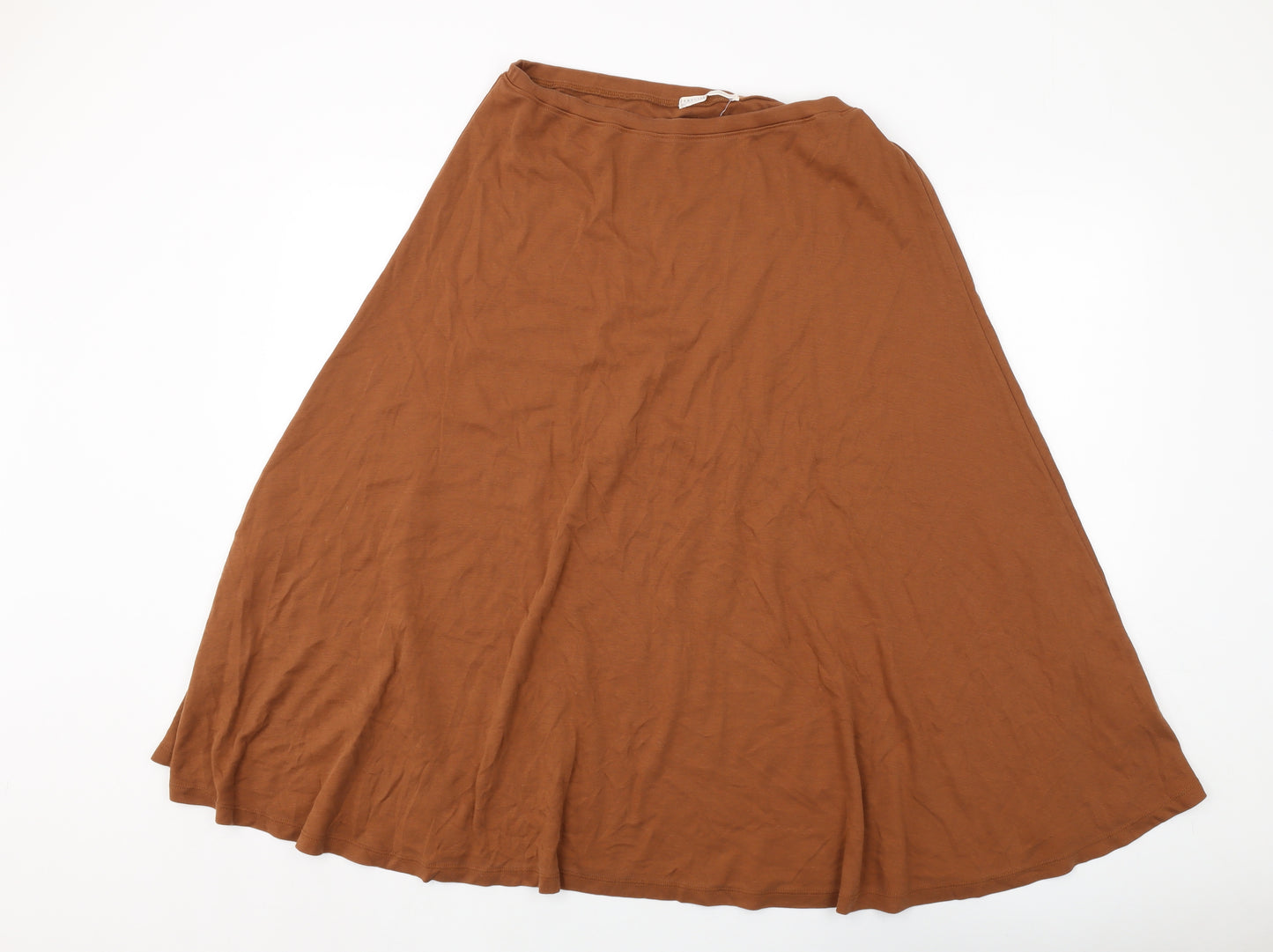 Peruvian Connection Womens Brown Cotton A-Line Skirt Size XL