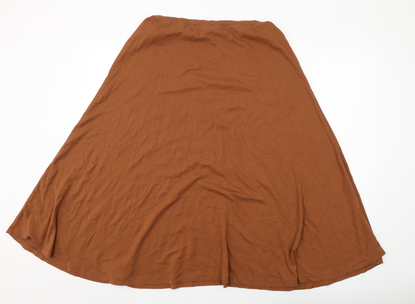 Peruvian Connection Womens Brown Cotton A-Line Skirt Size XL