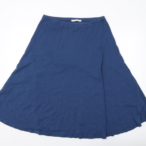 Peruvian Connection Womens Blue Cotton A-Line Skirt Size XL