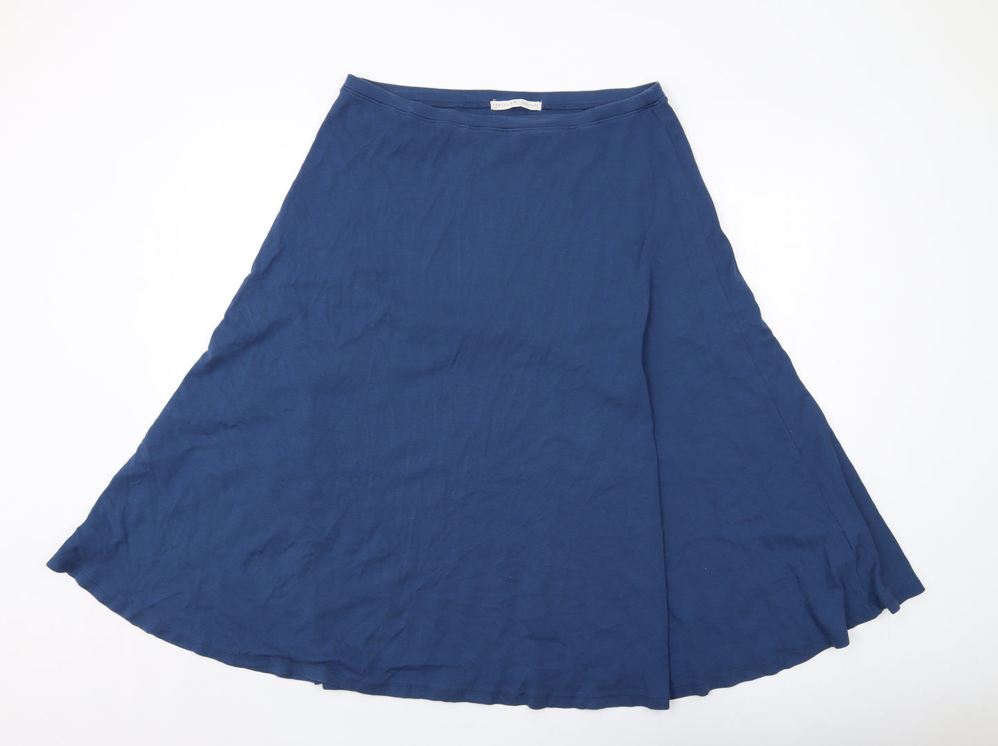 Peruvian Connection Womens Blue Cotton A-Line Skirt Size XL