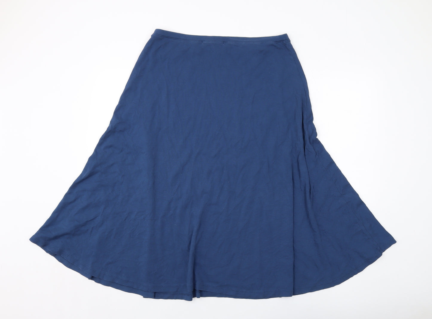 Peruvian Connection Womens Blue Cotton A-Line Skirt Size XL