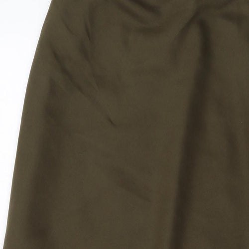 Mad Jak Design Womens Green Polyester A-Line Skirt Size 32 in Zip