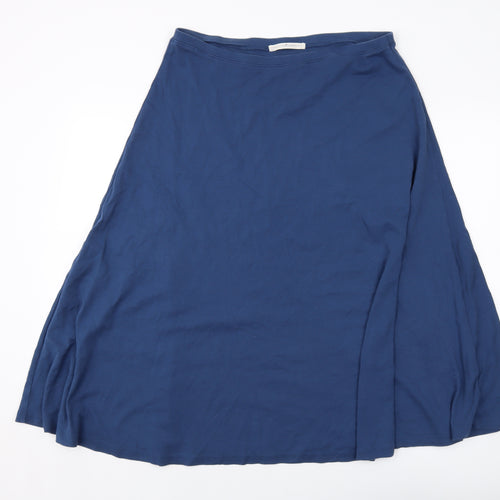 Peruvian Connection Womens Blue Cotton A-Line Skirt Size XL