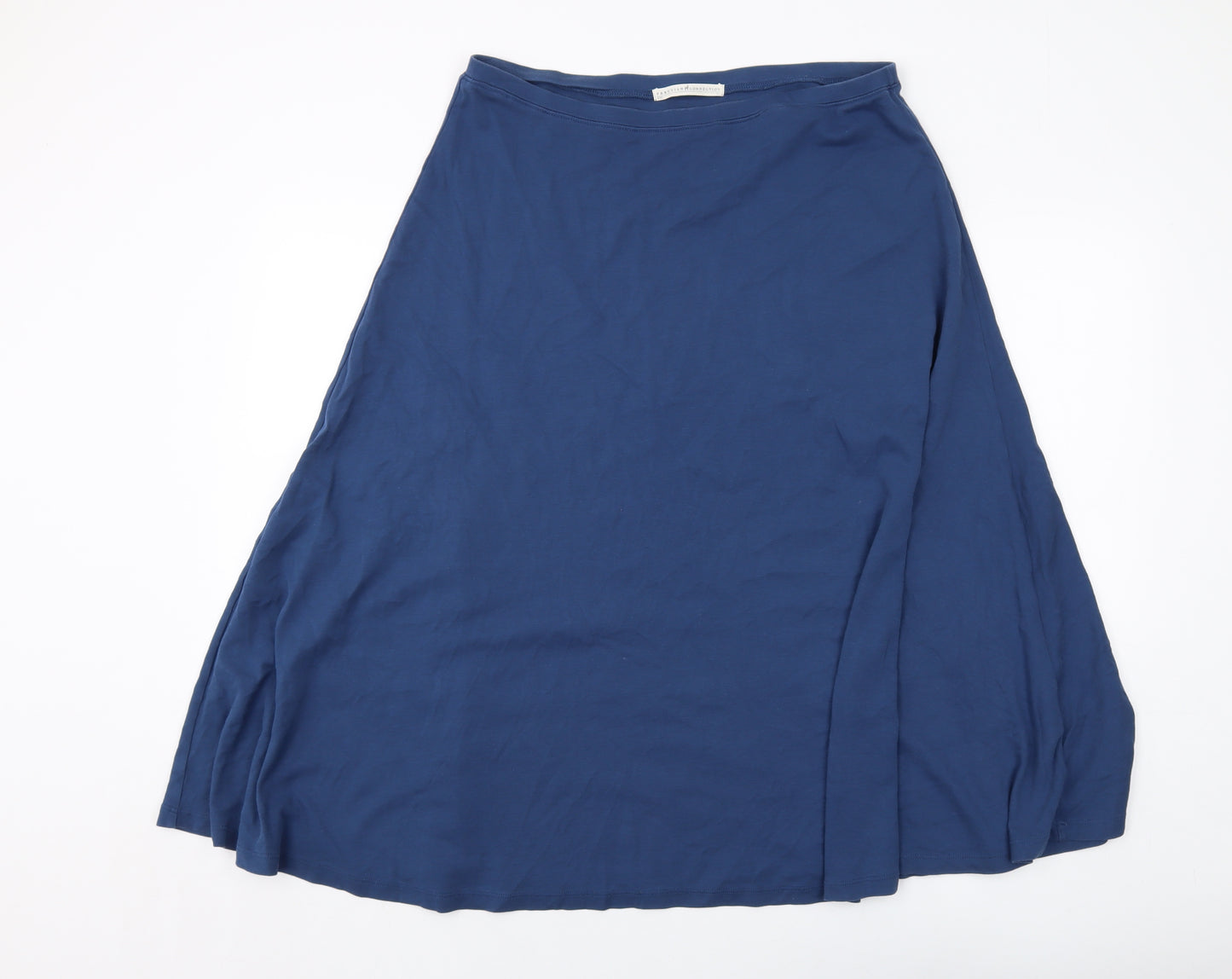 Peruvian Connection Womens Blue Cotton A-Line Skirt Size XL