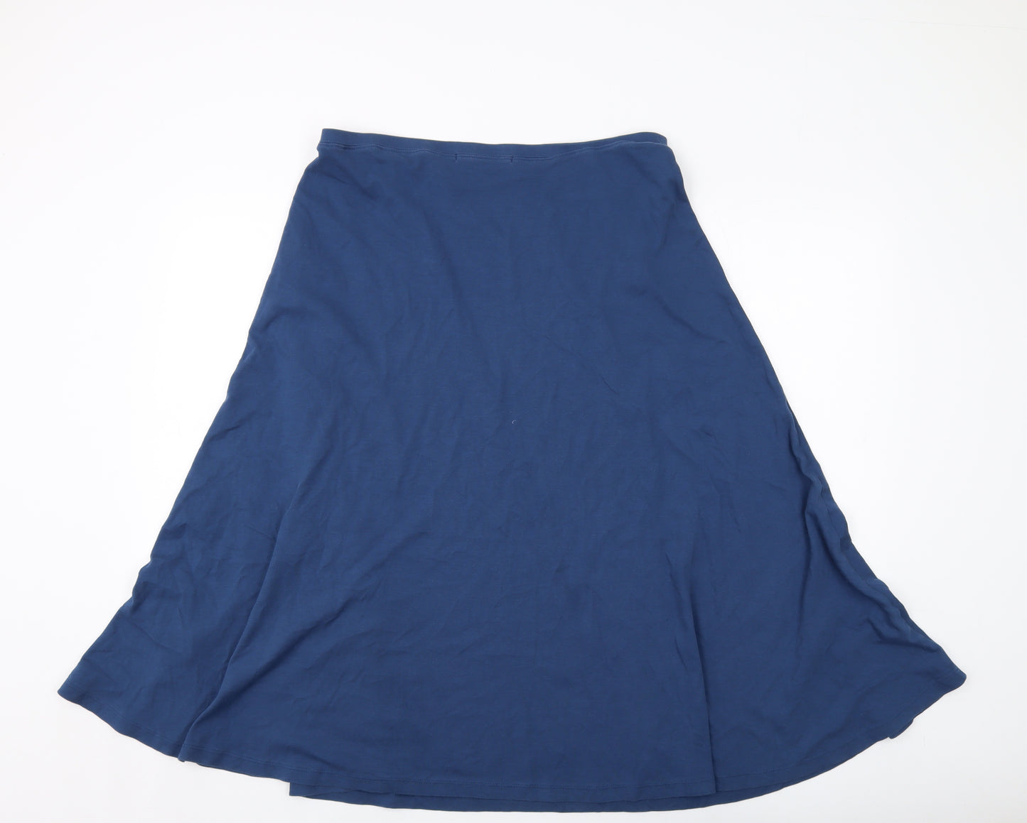 Peruvian Connection Womens Blue Cotton A-Line Skirt Size XL