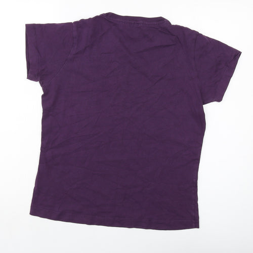 Craghoppers Womens Purple Cotton Basic T-Shirt Size 14 Crew Neck