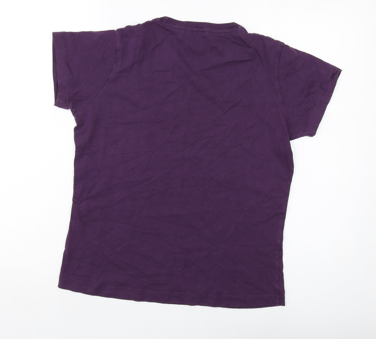 Craghoppers Womens Purple Cotton Basic T-Shirt Size 14 Crew Neck