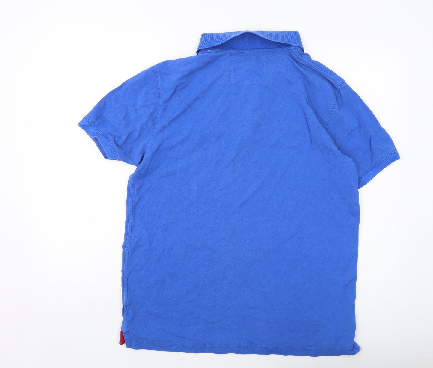 Jack Wills Mens Black Cotton Polo Size XL Collared Button