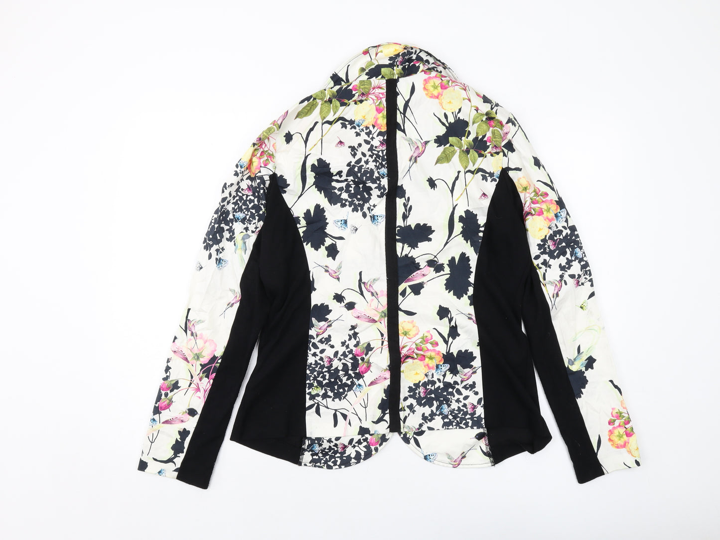 Traveler Couture Womens Multicoloured Floral Jacket Size 18 Button