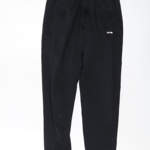 Under armour Womens Black Polyester Trousers Size XS L25 in Regular Drawstring