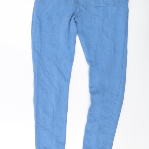 Ben Sherman Girls Blue Cotton Sweatpants Trousers Size 12-13 Years Regular Drawstring