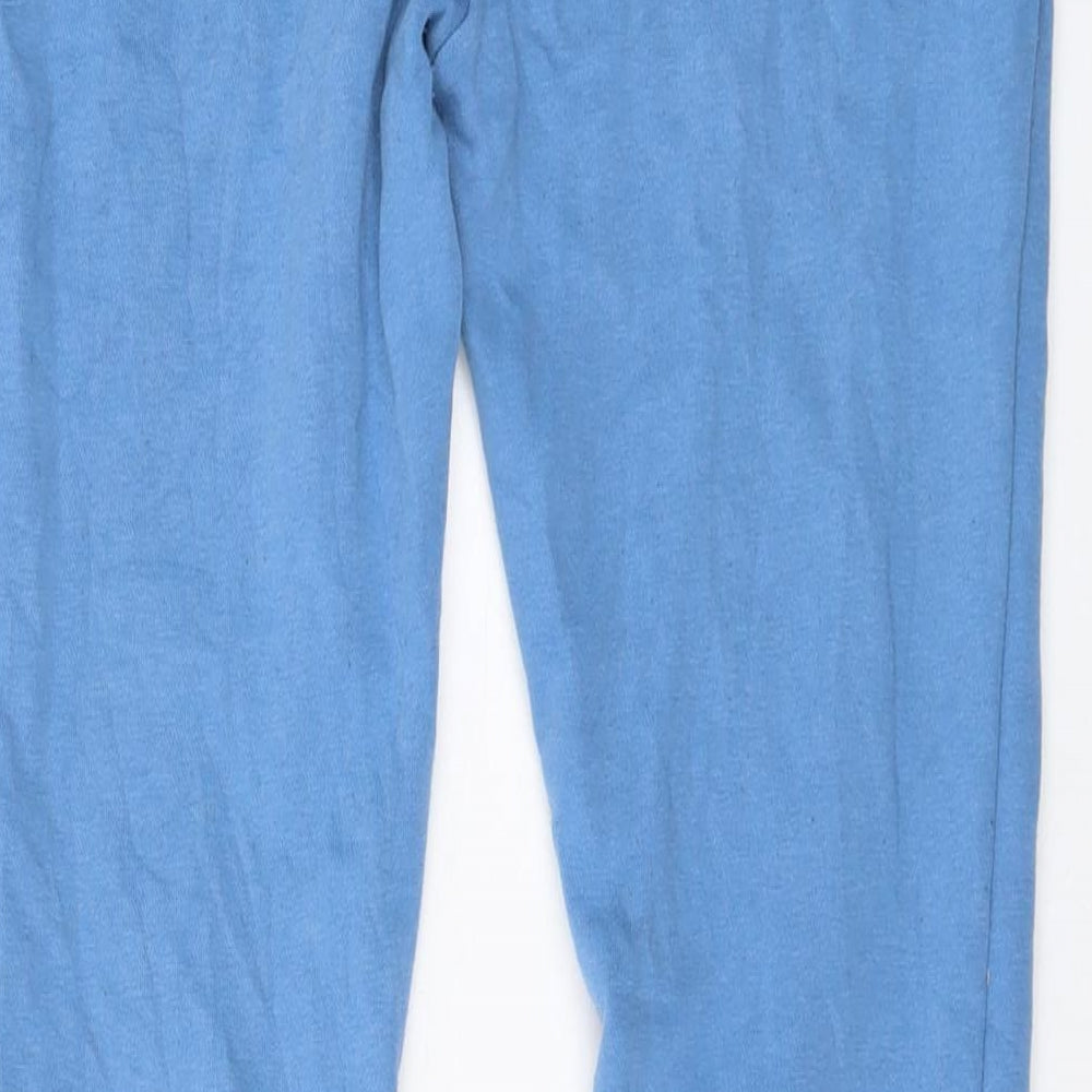 Ben Sherman Girls Blue Cotton Sweatpants Trousers Size 12-13 Years Regular Drawstring