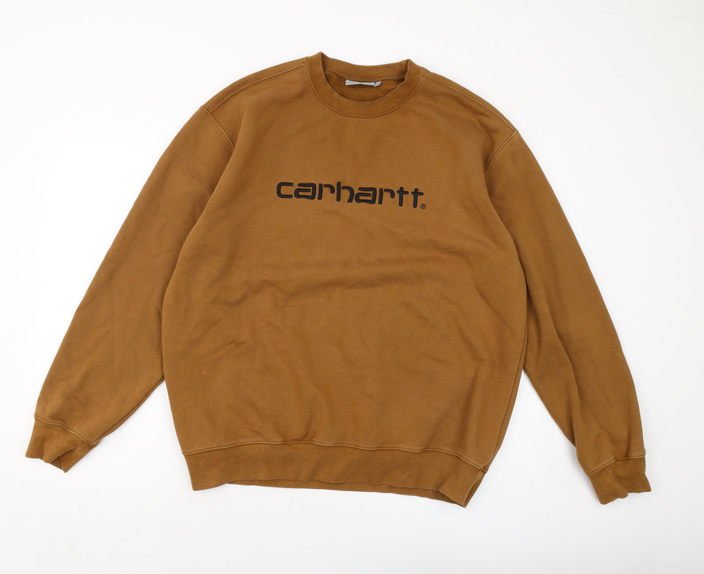 Carhartt Mens Brown Cotton Pullover Sweatshirt Size XL