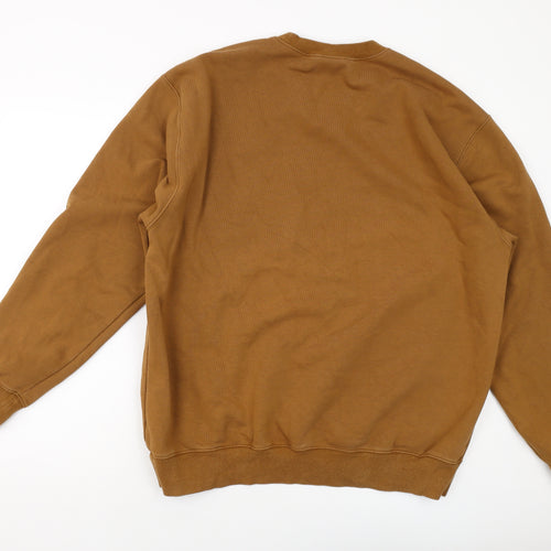 Carhartt Mens Brown Cotton Pullover Sweatshirt Size XL
