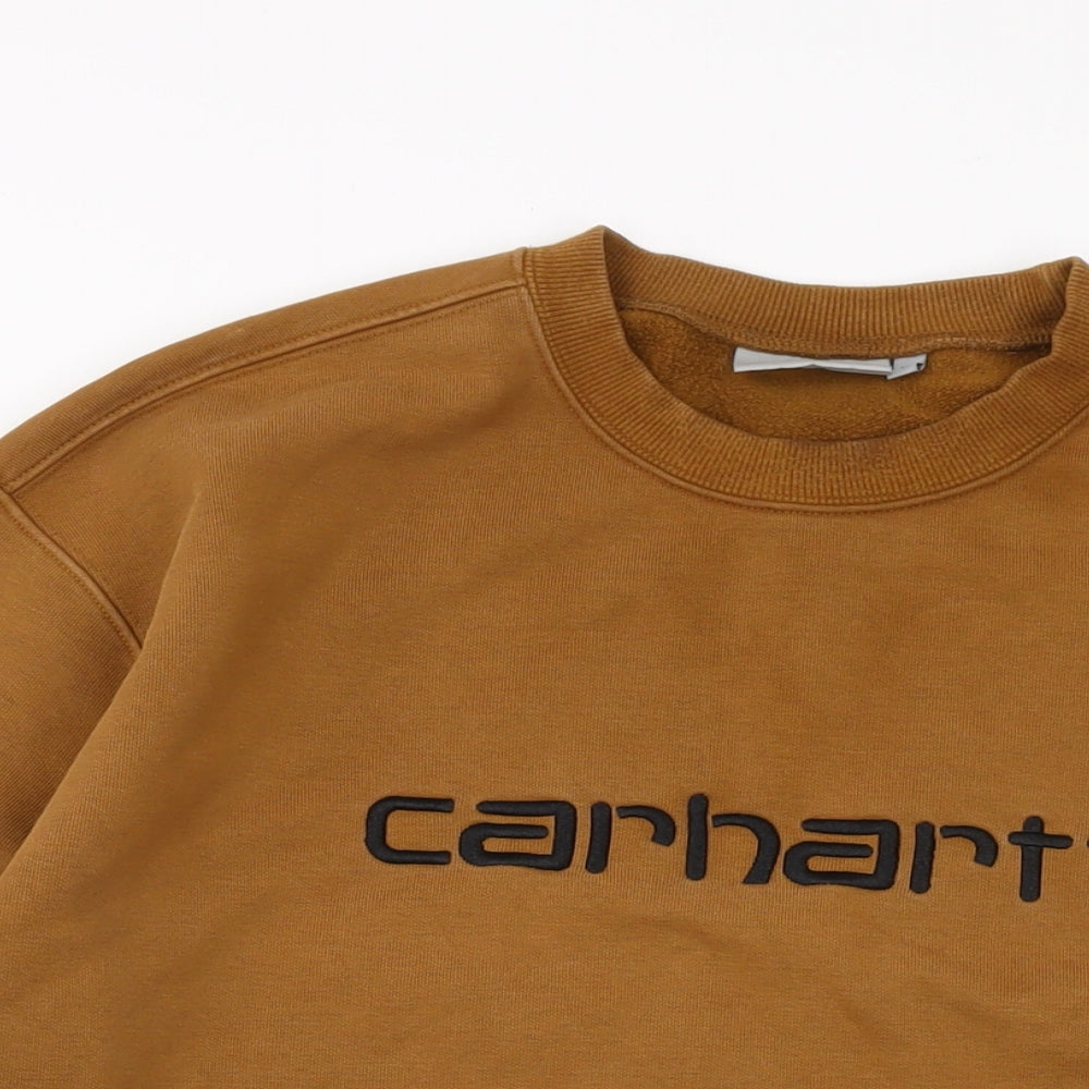 Carhartt Mens Brown Cotton Pullover Sweatshirt Size XL