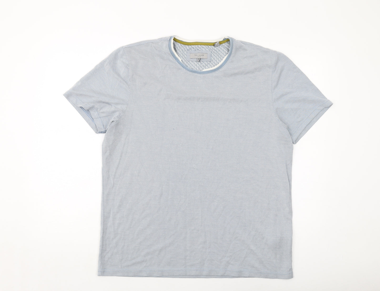 Ted Baker Mens Blue Modal T-Shirt Size 42 Crew Neck