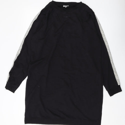 Oliver Bonas Womens Black Cotton Pullover Sweatshirt Size 14 Pullover