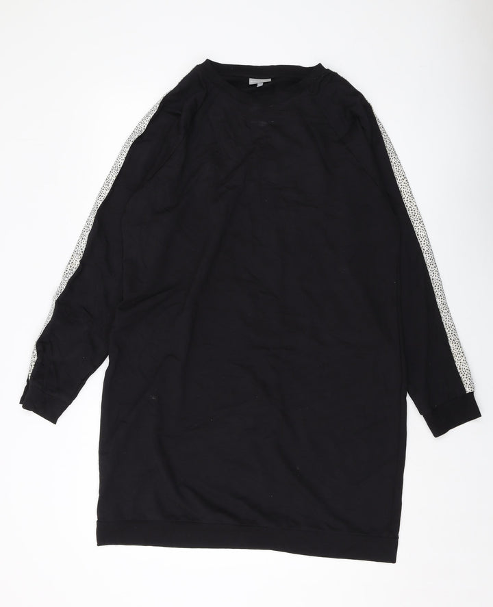 Oliver Bonas Womens Black Cotton Pullover Sweatshirt Size 14 Pullover
