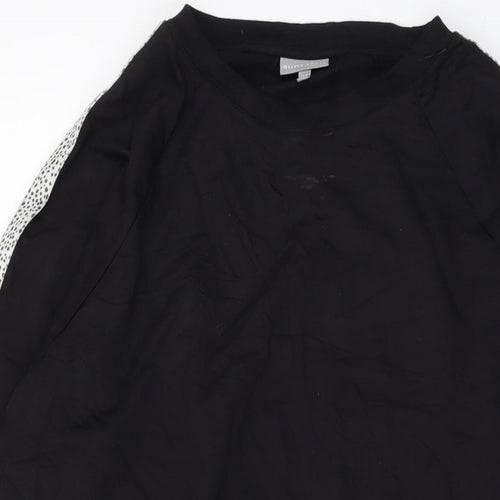 Oliver Bonas Womens Black Cotton Pullover Sweatshirt Size 14 Pullover