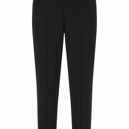 By Malene Birger Womens Black Cotton Trousers Size 8 L28 in Regular Zip