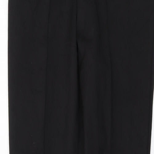 By Malene Birger Womens Black Cotton Trousers Size 8 L28 in Regular Zip