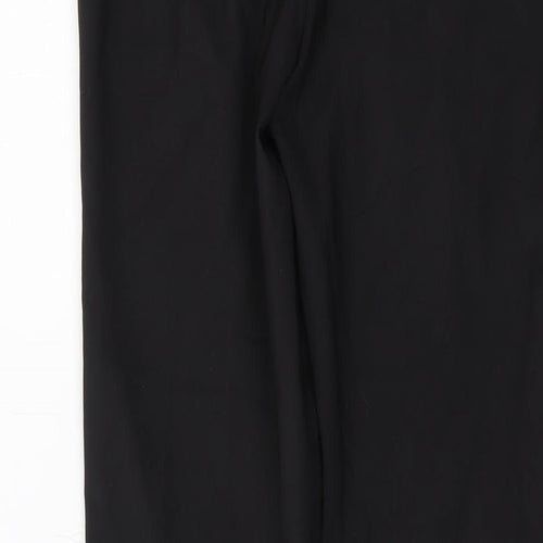 By Malene Birger Womens Black Cotton Trousers Size 8 L28 in Regular Zip