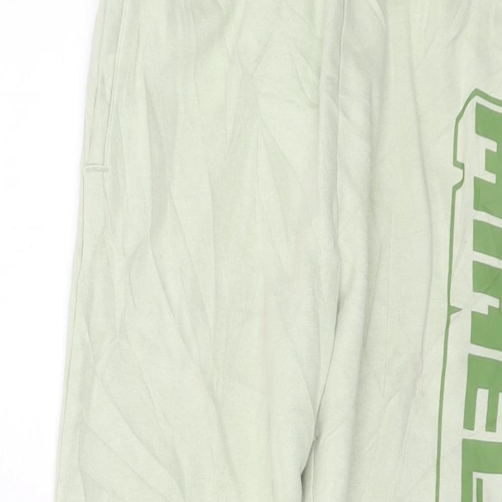 Minecraft Boys Grey Cotton Sweatpants Trousers Size 14-15 Years Regular Drawstring