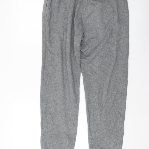 Champion Mens Grey Cotton Sweatpants Trousers Size L L29 in Regular Drawstring